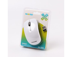 Мышь Maxxter Mr-333-W wireless, USB, White-foto3