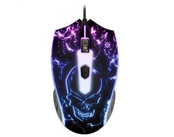 Мышь Defender Overmatch GM-069, Black, USB, оптическая, 2400 dpi, 4 кнопки, RGB подсветка, 1.5 м