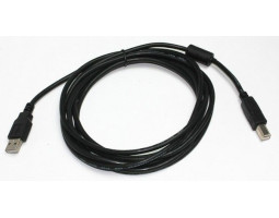 Кабель USB 2.0 - 1.8m AM/ BM Cablexpert, черный CCF-USB2-AMBM-6 Кабель USB 2.0 - 1.8m AM/ BM Cablexpert, черный CCF-USB2-AMBM-6