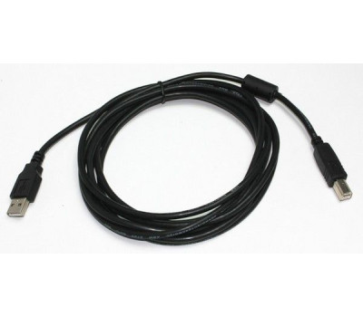 Кабель USB 2.0 - 1.8m AM/ BM Cablexpert, черный CCF-USB2-AMBM-6