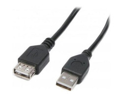 Кабель удлинитель USB 2.0 - 3.0 m AM/ AF Maxxter U-AMAF-10 черный