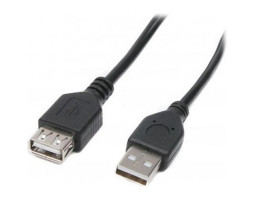 Кабель удлинитель USB 2.0 - 3.0 m AM/ AF Maxxter U-AMAF-10 черный