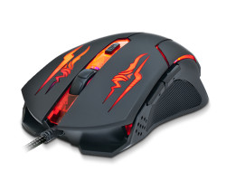 Мышь REAL-EL RM-520 Gaming, Black, USB, оптическая, 800/ 1200/ 1600/ 2400 dpi, 5 кнопок, LED подсветка-foto3