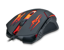 Мышь REAL-EL RM-520 Gaming, Black, USB, оптическая, 800/ 1200/ 1600/ 2400 dpi, 5 кнопок, LED подсветка-foto3