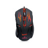 Мышь REAL-EL RM-520 Gaming, Black, USB, оптическая, 800/ 1200/ 1600/ 2400 dpi, 5 кнопок, LED подсветка