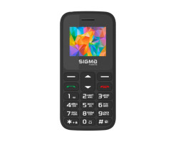Мобильный телефон (бабушкофон) Sigma mobile Comfort 50 HIT2020 Black, 2 Sim