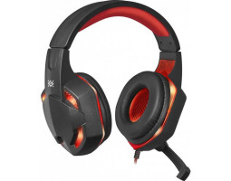 Наушники Defender Warhead G-370, Black/ Red, микрофон, игровая серия, 2 x 3,5-мм джек, 1.8 м Наушники Defender Warhead G-370, Black/ Red, микрофон, игровая серия, 2 x 3,5-мм джек, 1.8 м