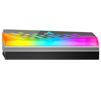 Радиатор для M.2 Qube M.2-4, Gray, для формата 2280, разъем M.2 (NGFF), RGB подсветка