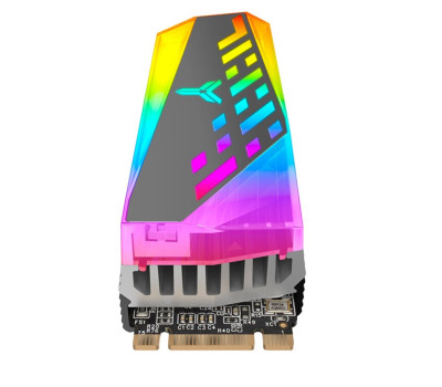 Радиатор для M.2 Qube M.2-4, Gray, для формата 2280, разъем M.2 (NGFF), RGB подсветка