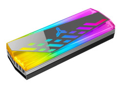 Радиатор для M.2 Qube M.2-4, Gray, для формата 2280, разъем M.2 (NGFF), RGB подсветка
