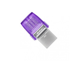 USB 3.2 Flash Drive 64Gb Kingston DataTraveler microDuo 3C Type-A/ Type-C, 200Mb/ s (DTDUO3CG3/ 64GB)