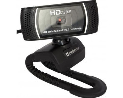 Вебкамера Defender G-Lens 2597, Black, 2 Mp, 1280x720/ 30 fps, микрофон, автофокус, угол обзора 60°,