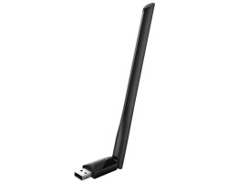 Сетевая карта USB TP-Link Archer T600U Plus, Black, 5GHz /  2.4GHz, AC600 (433/ 200 Мбит/ с)
