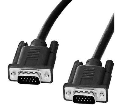 Кабель VGA 1.8m, 2 феррита, чёрный Кабель VGA 1.8m, 2 феррита, чёрный