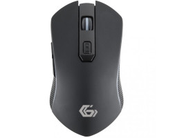 Мышь Gembird MUSGW-6BL-01 wireless, Black, RGB-подсветка, 3200 dpi, USB, 400 мА·ч 