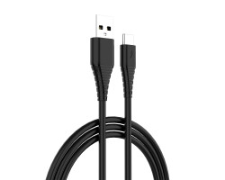 Сетевое зарядное устройство ColorWay 1xUSB, 2A, 10W, Black, кабель USB-C (CW-CHS012CC-BK)-foto2