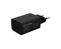 Сетевое зарядное устройство ColorWay 1xUSB, 2A, 10W, Black, кабель USB-C (CW-CHS012CC-BK)-foto3
