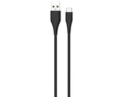Сетевое зарядное устройство ColorWay 1xUSB, 2A, 10W, Black, кабель USB-C (CW-CHS012CC-BK)