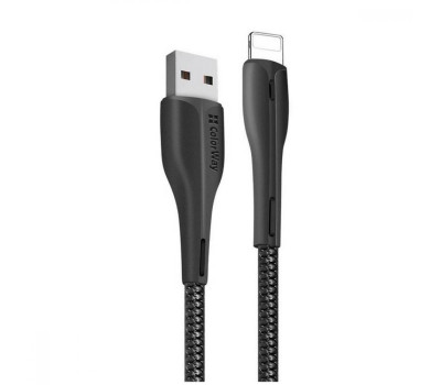 Кабель USB > Lightning, ColorWay CW-CBUL034-BK Black, PVC + Led, 2.4A Кабель USB > Lightning, ColorWay CW-CBUL034-BK Black, PVC + Led, 2.4A