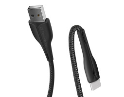 Кабель USB  - 1.0m AM/ Type-C  ColorWay, Black, 2.4A (CW-CBUC034-BK)-foto3
