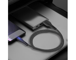 Кабель USB  - 1.0m AM/ Type-C  ColorWay, Black, 2.4A (CW-CBUC034-BK)