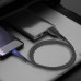 Кабель USB  - 1.0m AM/ Type-C  ColorWay, Black, 2.4A (CW-CBUC034-BK)