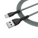 Кабель USB  - 1.0m AM/ Type-C  ColorWay, Grey, 3A (CW-CBUC041-GR)