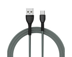 Кабель USB  - 1.0m AM/ Type-C  ColorWay, Grey, 3A (CW-CBUC041-GR)-foto4