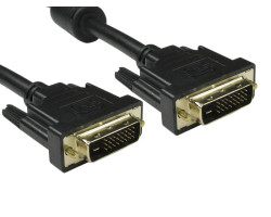 Кабель DVI > DVI 5.0m (DVI-D dual link, 24+1, 2 феррита) Black