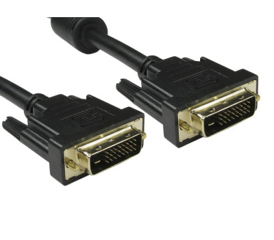 Кабель DVI > DVI 5.0m (DVI-D dual link, 24+1, 2 феррита) Black