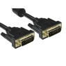 Кабель DVI > DVI 5.0m (DVI-D dual link, 24+1, 2 феррита) Black