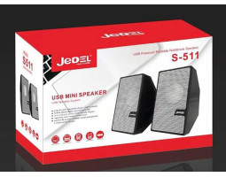 Колонки Jedel S-511 Black Silver, 2x3W, регулятор громкости, питания через USB Колонки Jedel S-511 Black Silver, 2x3W, регулятор громкости, питания через USB