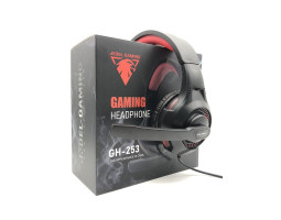 Наушники Jedel GH-253, Black, микрофон, регулятор громкости, кабель 1.8м, 3.5mm+USB