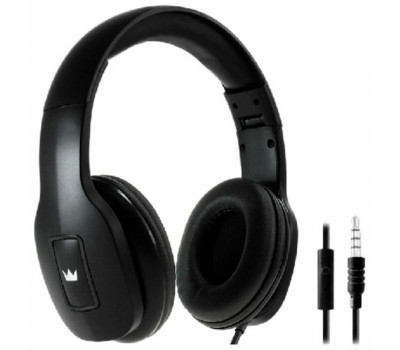 Наушники Crown CMH-209T Black, c микрофоном, jack 3.5mm 4pin