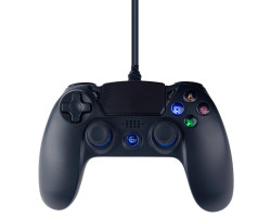 Геймпад Gembird JPD-PS4U-01, Black, USB, для PlayStation 4 /  PC, двойная вибрация 