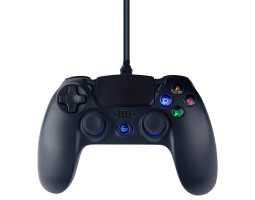 Геймпад Gembird JPD-PS4U-01, Black, USB, для PlayStation 4 / PC, двойная вибрация Геймпад Gembird JPD-PS4U-01, Black, USB, для PlayStation 4 / PC, двойная вибрация