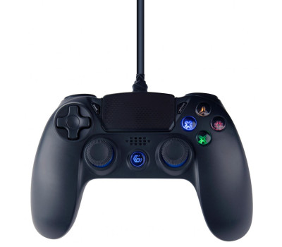 Геймпад Gembird JPD-PS4U-01, Black, USB, для PlayStation 4 /  PC, двойная вибрация 