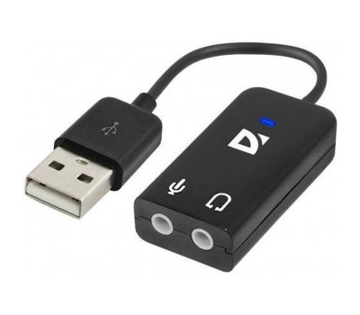 Звуковая карта USB 2.0, 5.1, Defender, Black, Box (63002) Звуковая карта USB 2.0, 5.1, Defender, Black, Box (63002)