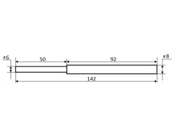 Шток штанги-толкателя l=142 мм (30035)-foto2