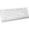 Клавиатура A4tech FKS10 Fstyler Sleek MMedia Comfort, USB, White, (US+Ukrainian+Russian)