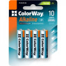 Батарейка AA (LR6), щелочная, ColorWay Alkaline Power, 1.5V, Blister (CW-BALR06-4BL)