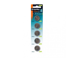 Батарейка CR2032, литиевая, СolorWay Lithium Power, 3V, Blister (CW-BACR2032-5BL)