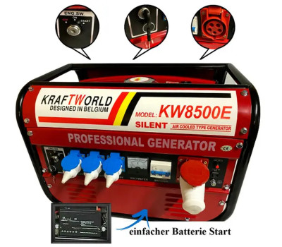 Генератор бензиновый Kraft World KW8500E