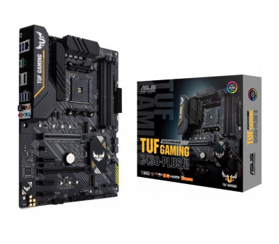Мат.плата AM4 (B450) Asus TUF GAMING B450-PLUS II, 4xDDR4, HDMI/ DP, ATX