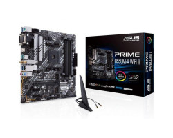 Мат.плата AM4 (B550) Asus PRIME B550M-A WIFI II, B550, 4xDDR4, VGA/ DVI-D/ HDMI, MicroATX
