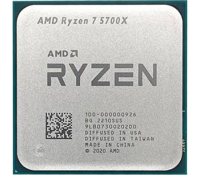 AMD (AM4) Ryzen 7 5700X, Tray, 8x3.4 GHz (Turbo Boost 4.6 GHz), (100-000000926) AMD (AM4) Ryzen 7 5700X, Tray, 8x3.4 GHz (Turbo Boost 4.6 GHz), (100-000000926)