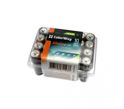 Батарейка AA (LR6), щелочная, ColorWay Alkaline Power, 1.5V, Plastic box (CW-BALR06-24PB), за 1ШТ. Батарейка AA (LR6), щелочная, ColorWay Alkaline Power, 1.5V, Plastic box (CW-BALR06-24PB), за 1ШТ.
