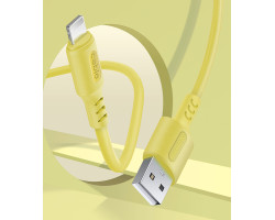 Кабель USB > Lightning, 1.0m, ColorWay, Yellow, 2.4A (CW-CBUL043-Y)