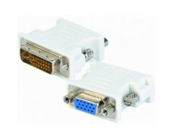 Переходник DVI-I (24+5) > VGA (DVI-I папа - VGA мама) Patron, White (PN-DVI-VGA-F)