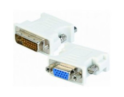 Переходник DVI-I (24+5) > VGA (DVI-I папа - VGA мама) Patron, White (PN-DVI-VGA-F)